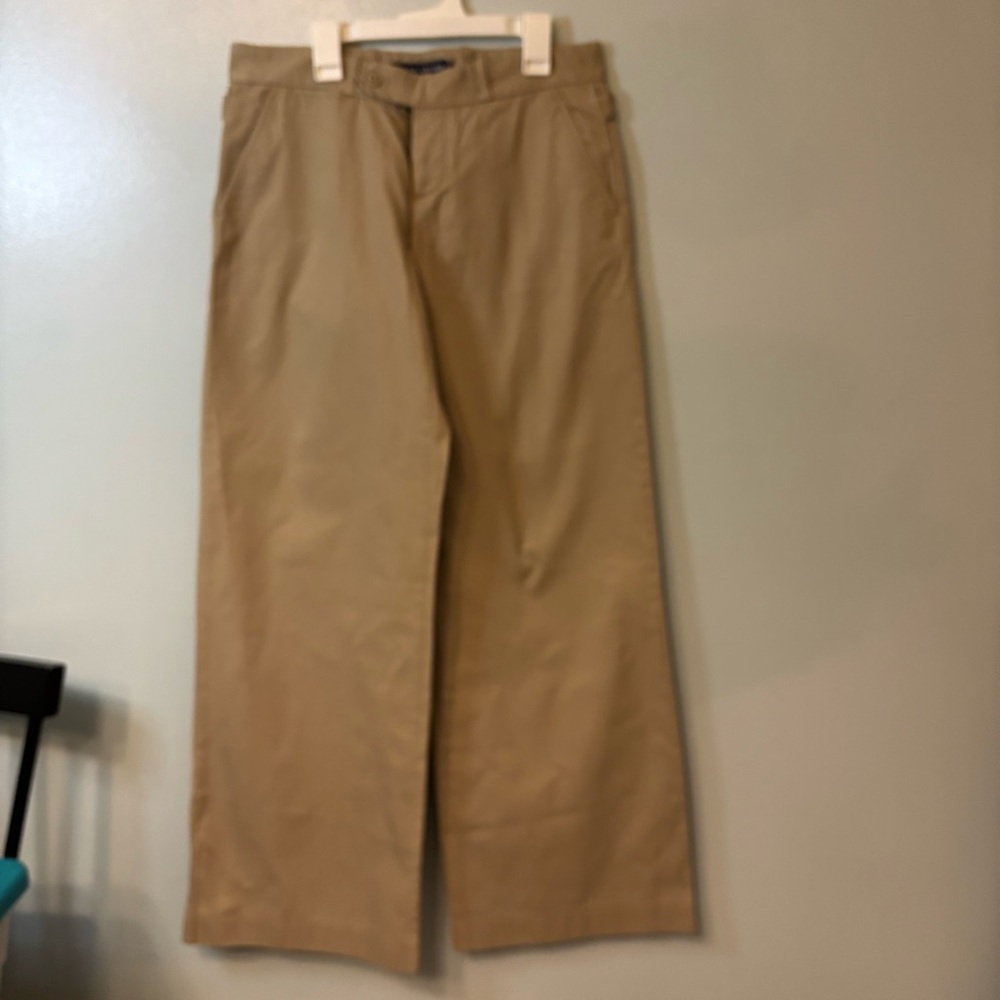 Ralph Lauren women’s size 4 wide leg khaki pants. 100% cotton